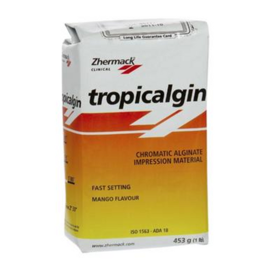 Zhermack Tropicalgin® Chromatic Alginate Impression Material | Fast Set | Dust-Free | 453g Pack |