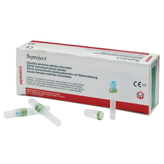 Septodont SEPTOJECT® 30G (0.35 × 25 mm) Dental Needles | Sterile Disposable Short Needles |