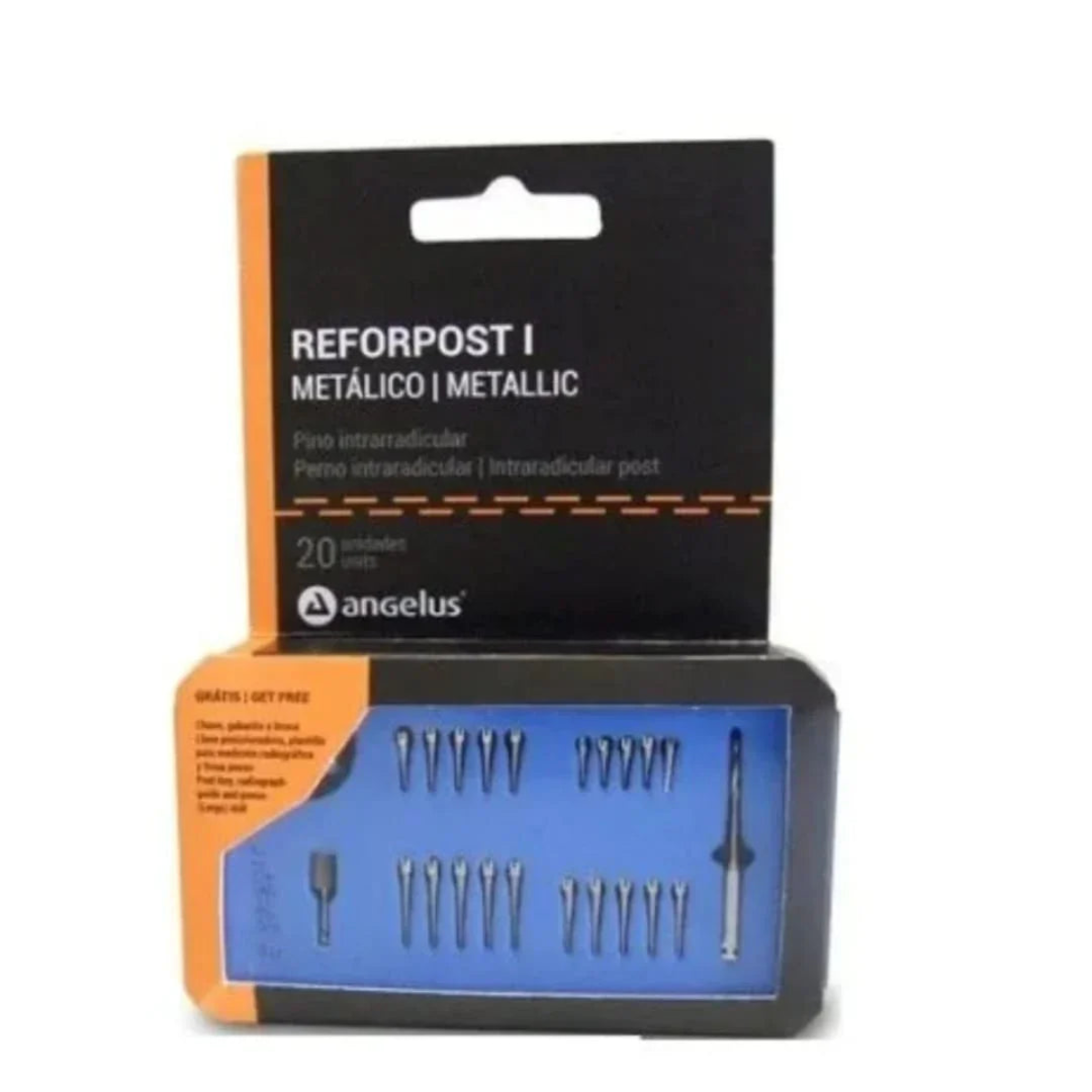 Angelus Reforpost Metallic | Intraradicular Dental Posts | Metallic Root Canal Posts | Endodontic Post System