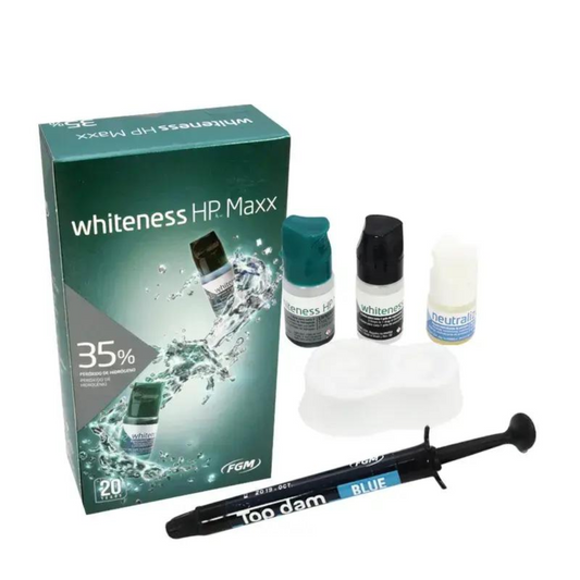 Whiteness HP Max Professional In-Office Teeth Whitening Kit | 35% Hydrogen Peroxide | FGM Dental