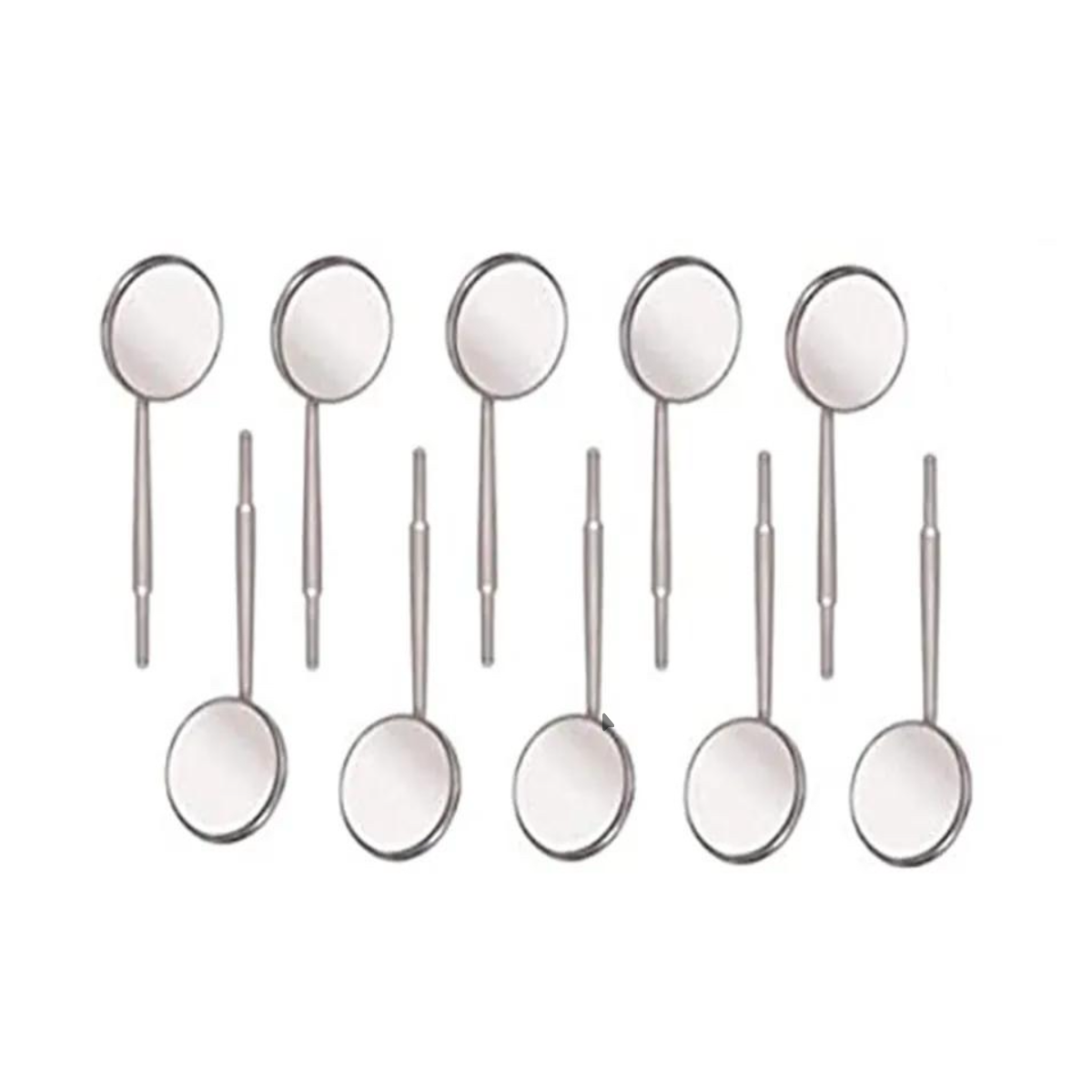 GDC Plain Mirror (MMTP) | Stainless Steel Mouth Mirror Tops – Pack of 12 | BuyDental India