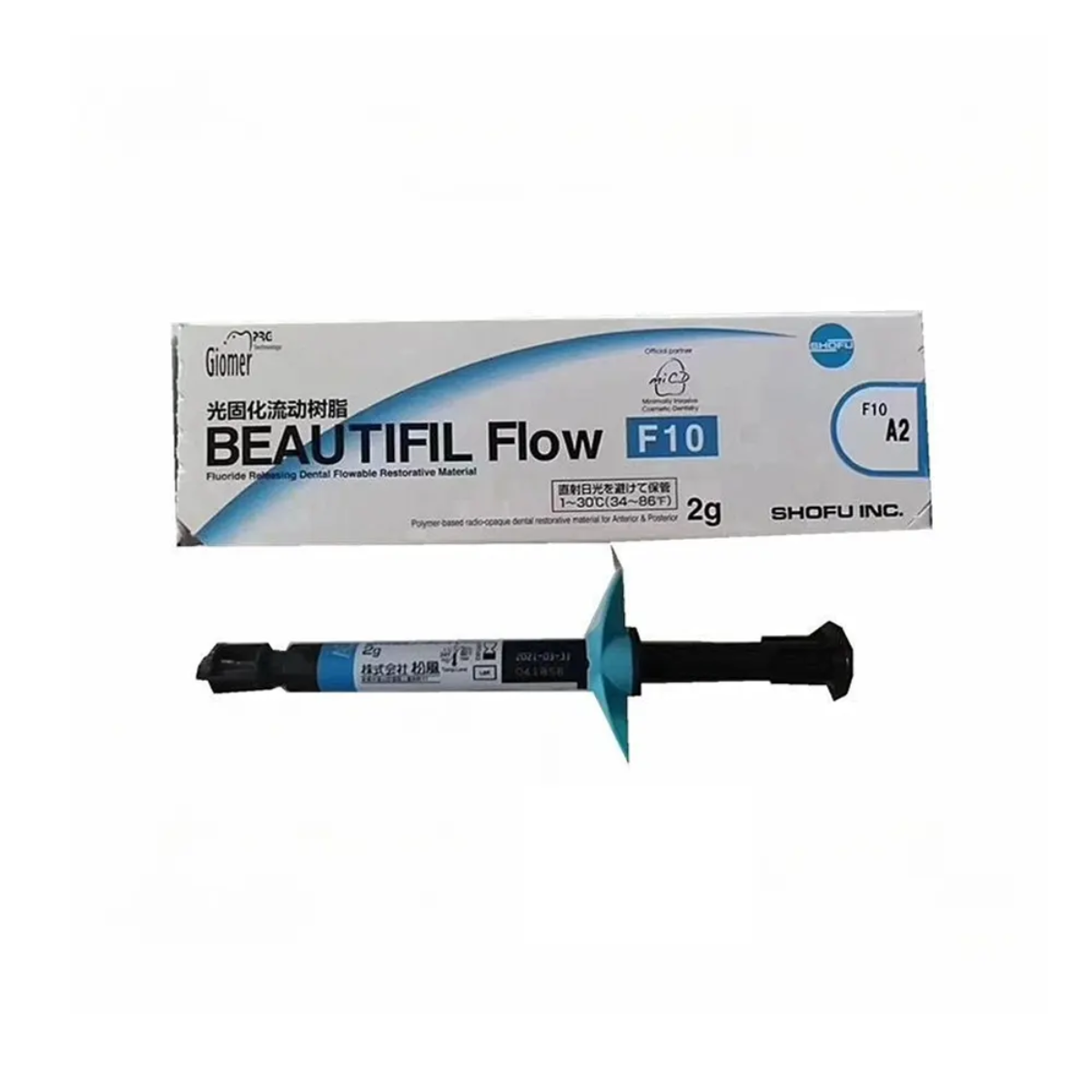Shofu Beautifil Flow F10 | Nano Hybrid Flowable Composite Resin | Fluoride-Releasing Dental Composite | Syringe 2.2g