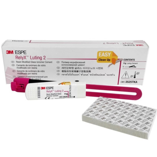3M™ RelyX™ Luting 2 Single Clicker Pack | Resin-Modified Glass Ionomer (RMGI) Luting Cement | 11g Clicker Dispenser