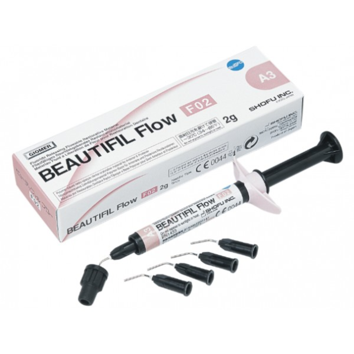 Shofu Beautifil Flow F02 | Nano-Hybrid Flowable Composite Resin | Light-Cure Dental Restorative | 2.2g Syringe