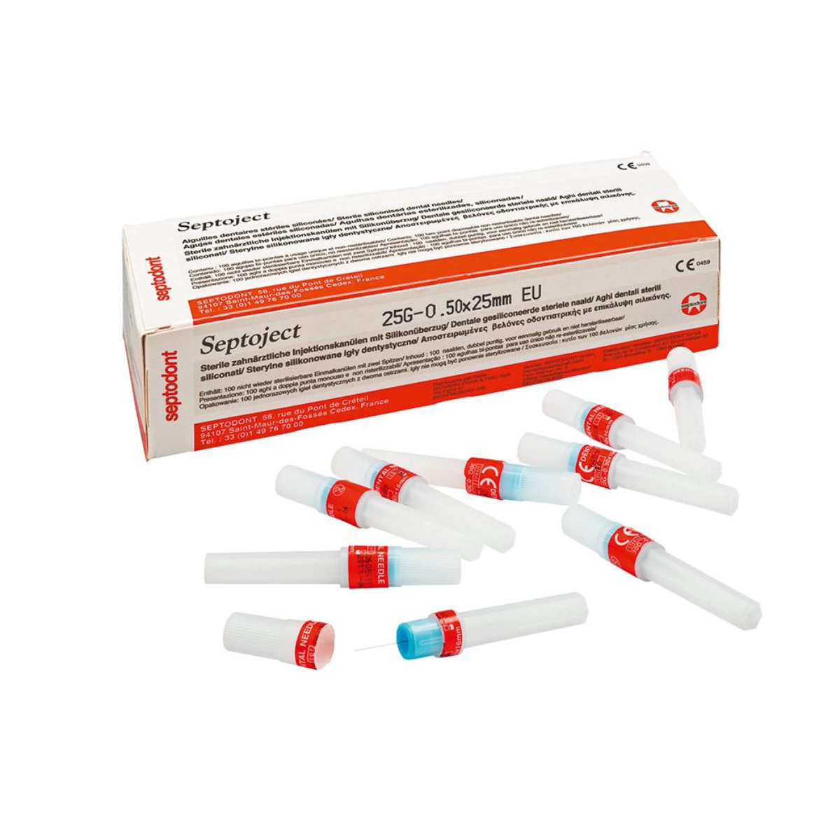 Septodont SEPTOJECT® 30G (0.35 × 25 mm) Dental Needles | Sterile Disposable Short Needles |