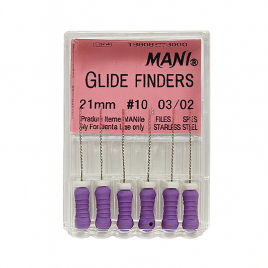MANI Glide Finders 21mm | Stainless Steel Endodontic Hand Files |