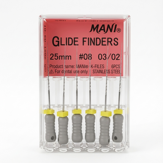 MANI Glide Finders 25mm | Stainless Steel Endodontic Hand Files |