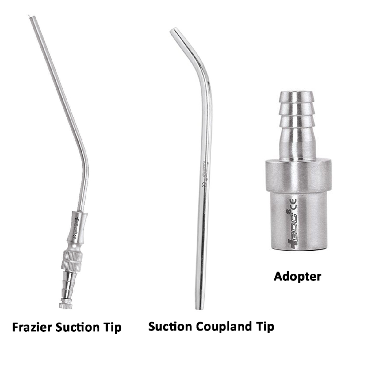 GDC Metal Suction Tube 2.5mm (ASPCT3) & 3.0mm (ASPCT4) | Stainless Steel Surgical Suction Tips