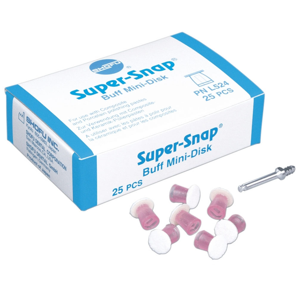 Shofu Super-Snap Buff Disk | Ultra-High Gloss Composite Polishing Discs |