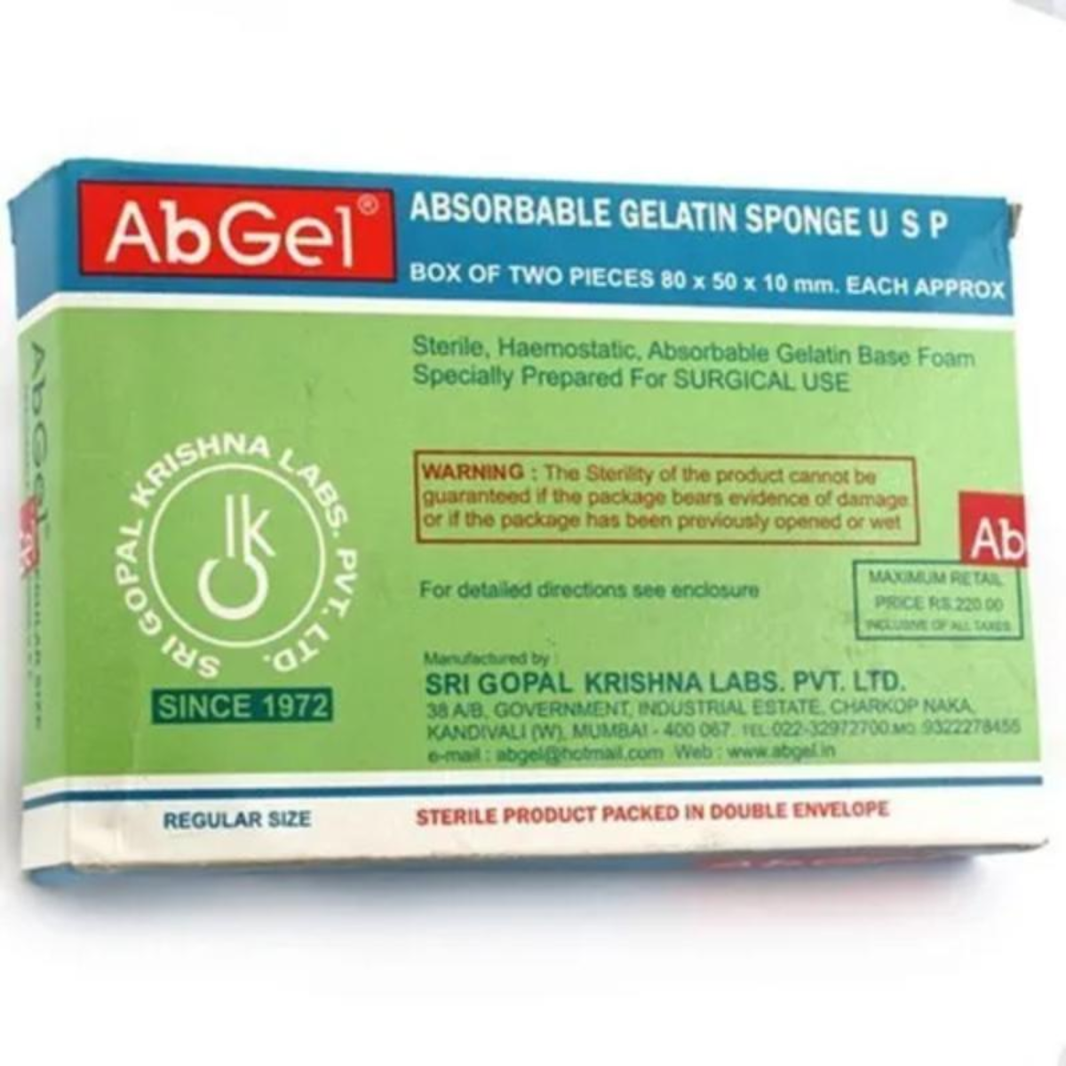AbGel® Absorbable Gelatin Sponge | Sterile Hemostatic Sponge for Dental & Surgical Use