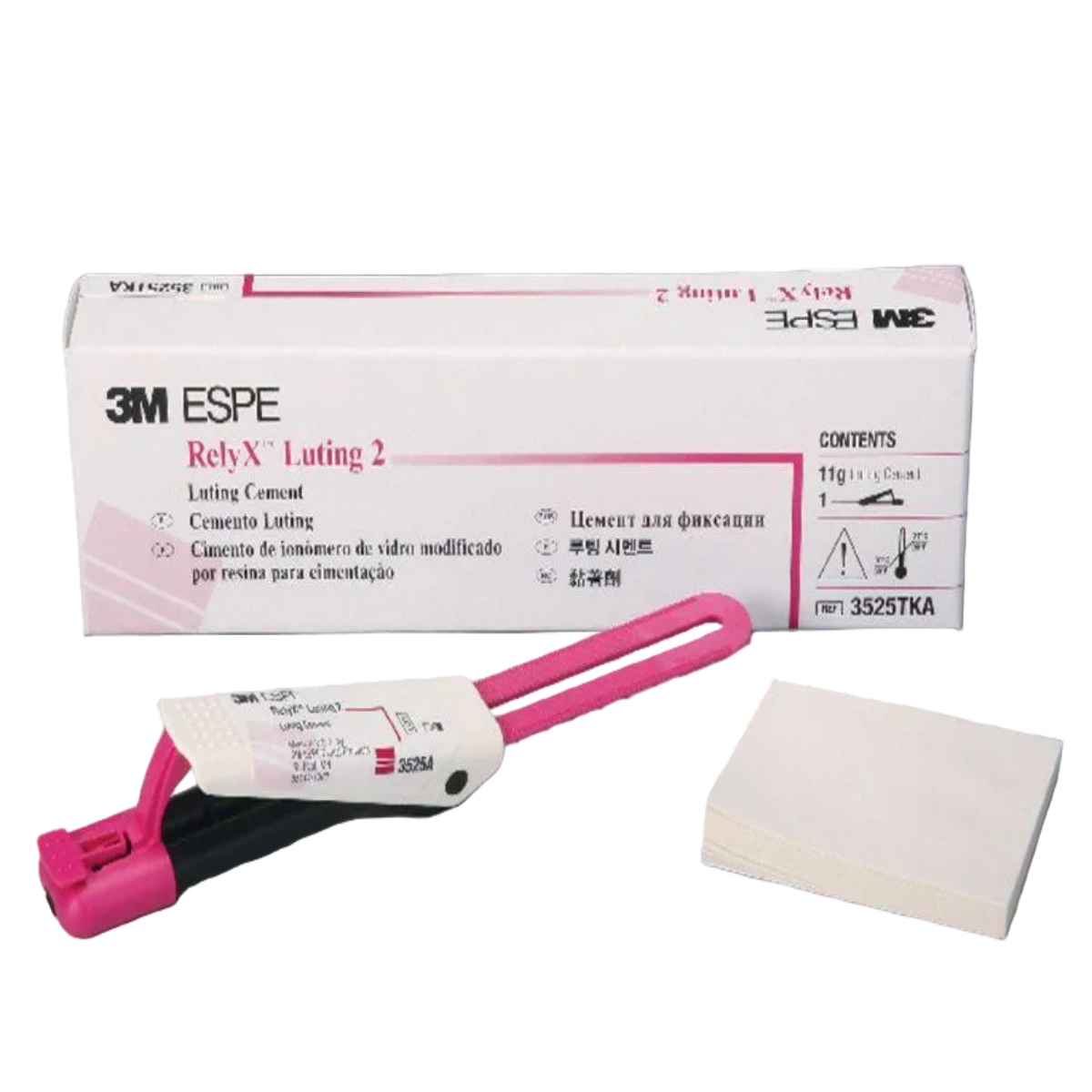 3M™ RelyX™ Luting 2 Single Clicker Pack | Resin-Modified Glass Ionomer (RMGI) Luting Cement | 11g Clicker Dispenser