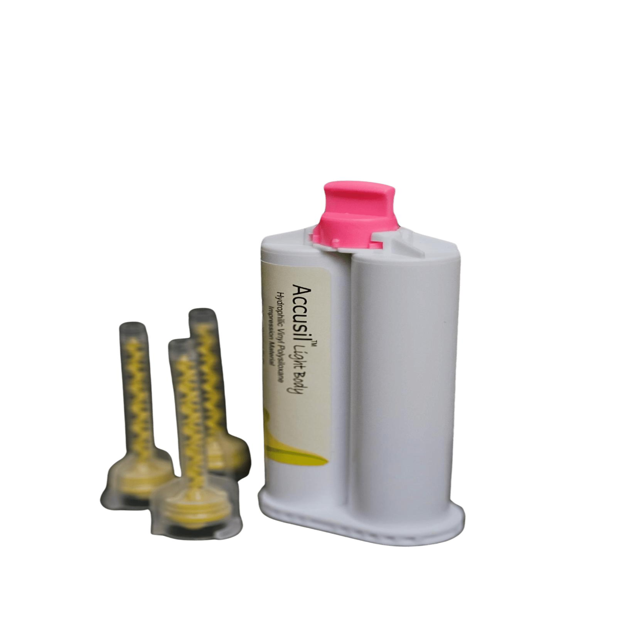 Accusil Light Body Impression Material | Addition Silicone VPS Wash Material | Regular Set | 2 × 50ml Cartridges