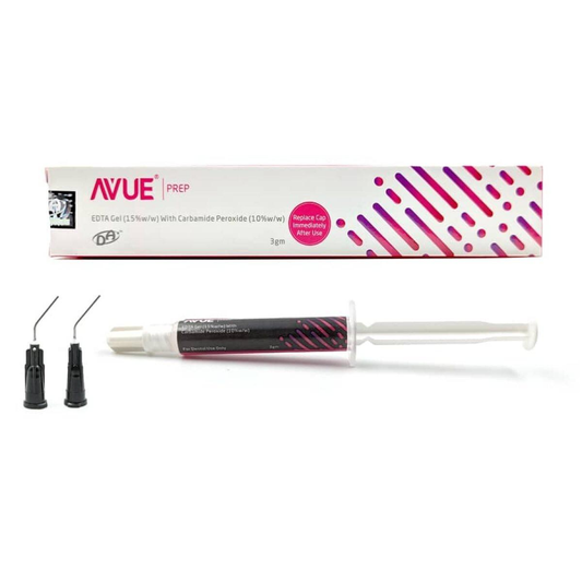 AVUE AvuePrep EDTA Gel (15% EDTA + 10% Carbamide Peroxide) | Root Canal Chelating & Lubricating Gel | Dental Avenue