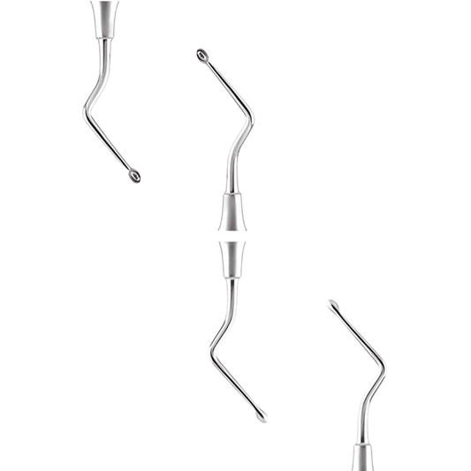 GDC Surgical Lucas Serrated Curette #PRE#CL84S #6 | Bone Curette for Oral & Maxillofacial Surgery