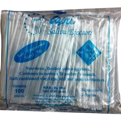 Capri Suction Tips | Disposable Dental Saliva Ejector Tips | Flexible Suction Tips | Pack of 100