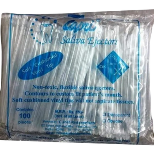 Capri Suction Tips | Disposable Dental Saliva Ejector Tips | Flexible Suction Tips | Pack of 100