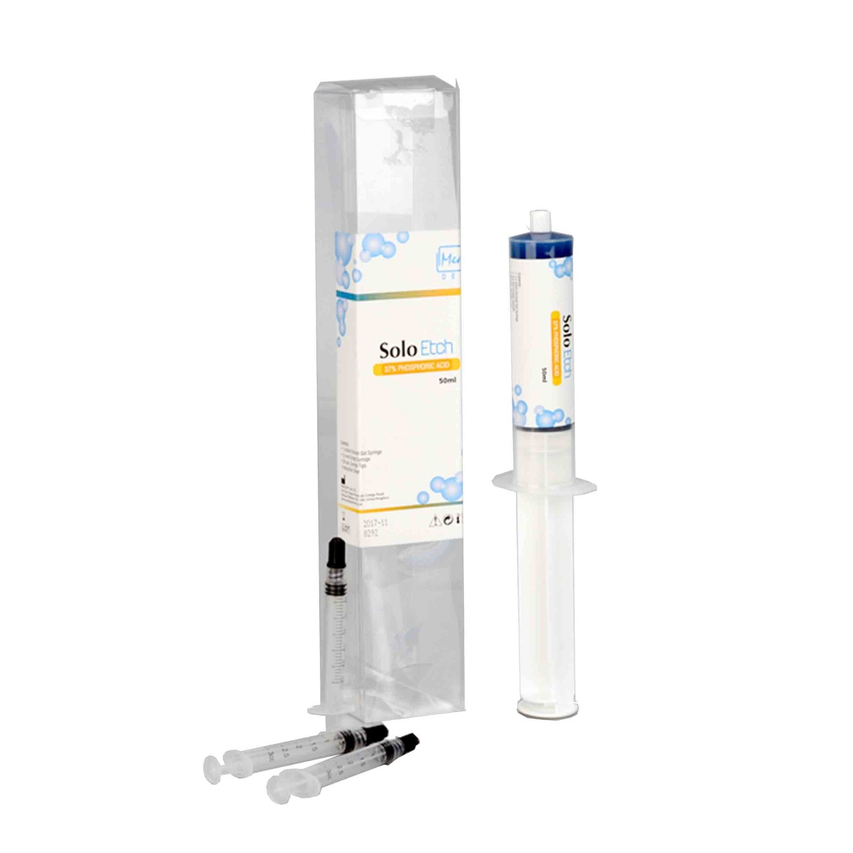 Medicept Solo Etch Jumbo 50ml | 37% Phosphoric Acid Etching Gel | Dental Enamel & Dentin Etchant with Tips |