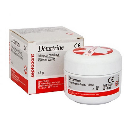 Septodont Detartrine Prophy Paste | Fluoride-Free Dental Polishing Paste | 45g Tube |