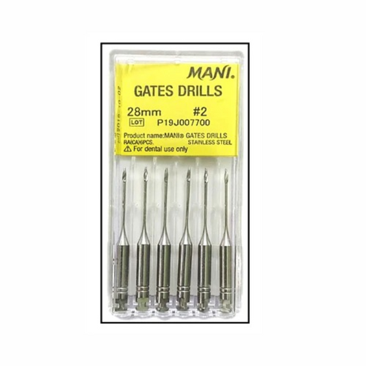 MANI Gates Drills 32mm | Gates-Glidden Endodontic Drills | Stainless Steel |