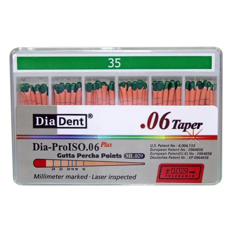 Diadent Gutta Percha Points 6% mdental