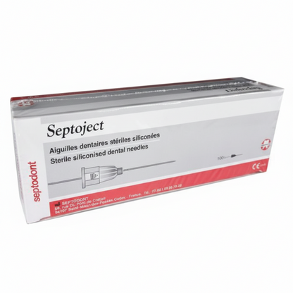 Septodont Septoject® 27G Dental Needles | Sterile Triple-Bevel Siliconized Needles |
