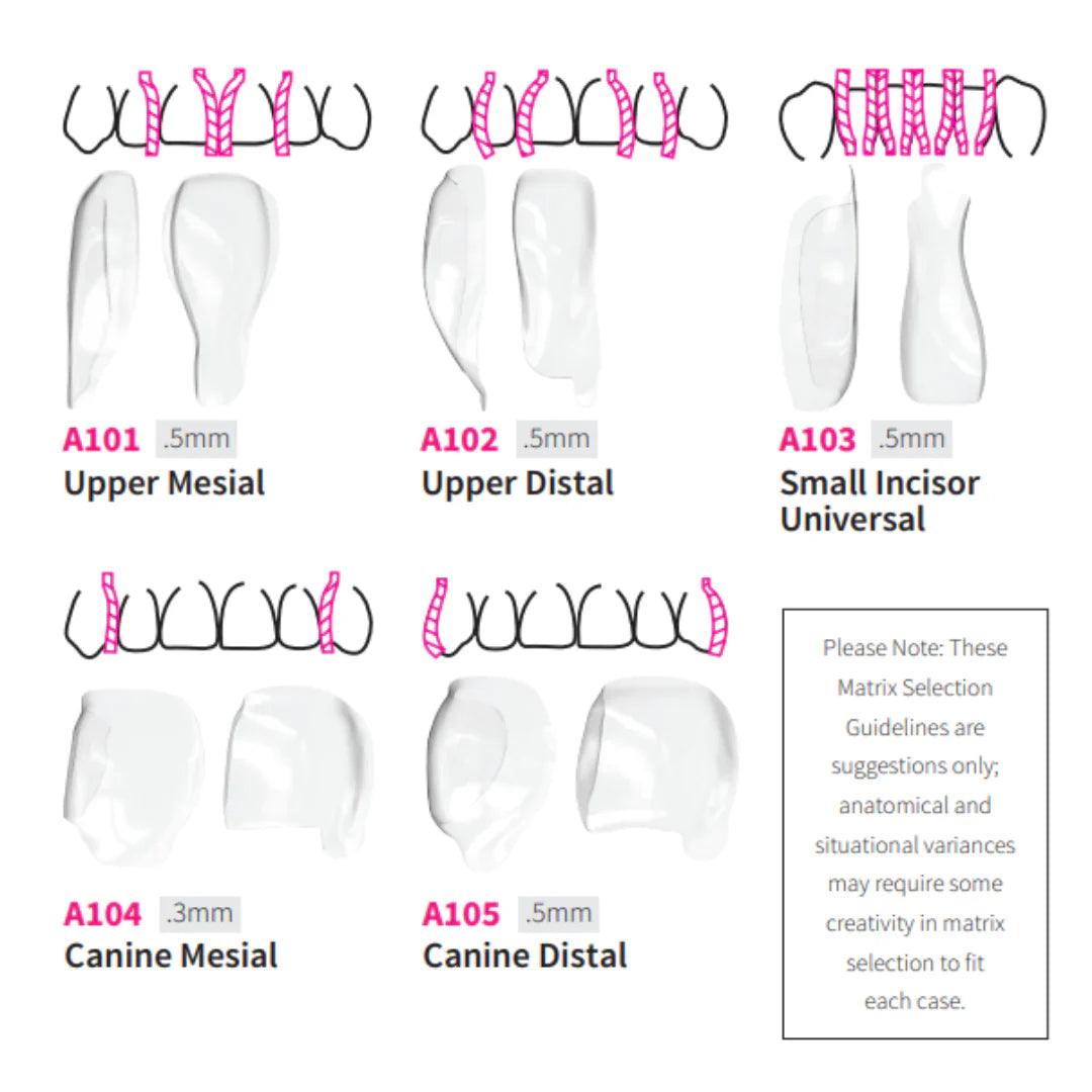 Bioclear Anterior Matrix - Clear Anatomical Sectional Matrices mdental