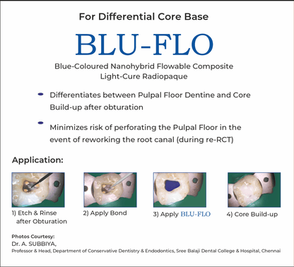 MANI Blu Flo Rotary Files | Heat-Treated NiTi Endodontic Files | Root Canal Shaping System |