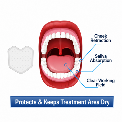Capri Cheek Guard | Dental Cheek Retractor | Autoclavable Clear Plastic | Adult & Child Sizes