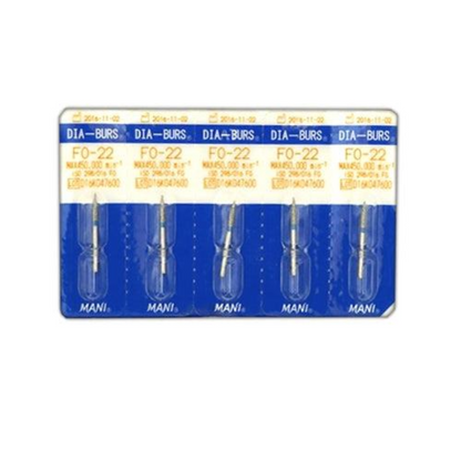 MANI Diamond Burs FO-11, FO-21, FO-22, FO-25, FO-27 & FO-32 | Flame Ogival End FG Diamond Burs | Standard Grit |