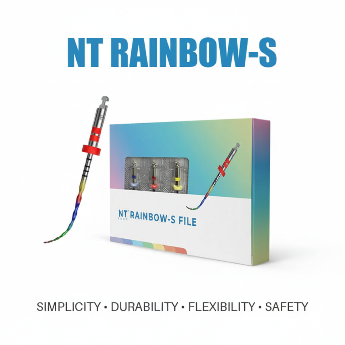 NT Rainbow Files | Rotary Endodontic Files System | Nickel Titanium Root Canal Files |