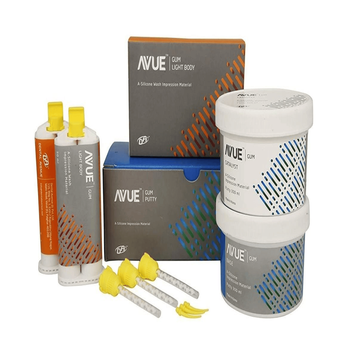 AvueGum Putty & Light Body | VPS Addition Silicone Impression Material Kit | High Precision Dental Impression Material