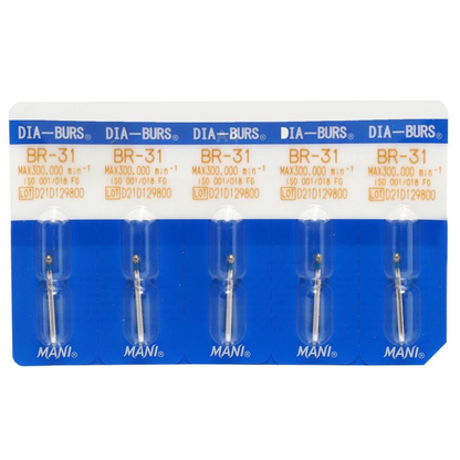 MANI Diamond Burs BR-31, BR-40, BR-41, BR-45, BR-46 & BR-49 | Ball Round Diamond Burs