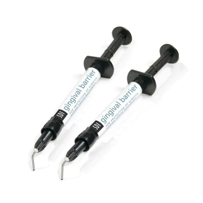 SDI Ginigival Barrier - 2 x 2gm Light Cured Gingival Protector Syringes mdental