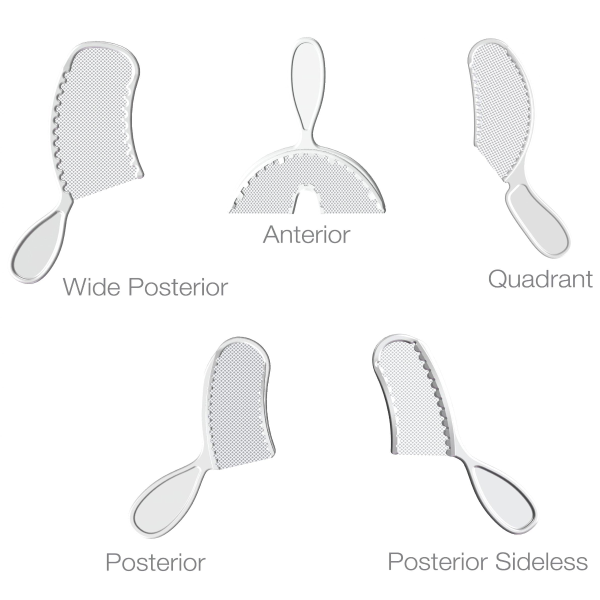 Capri Bite Registration Trays – Anterior, Posterior & Quadrant | Disposable Plastic Bite Registration Trays | Dental Impression Trays