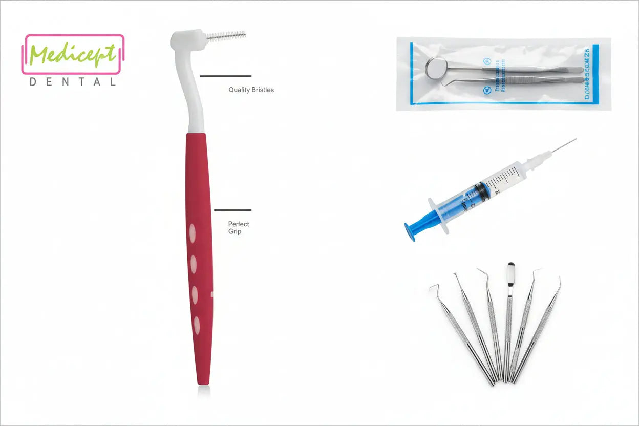 Medicept Protec Interdental Brush Assorted (Pack of 4) mdental