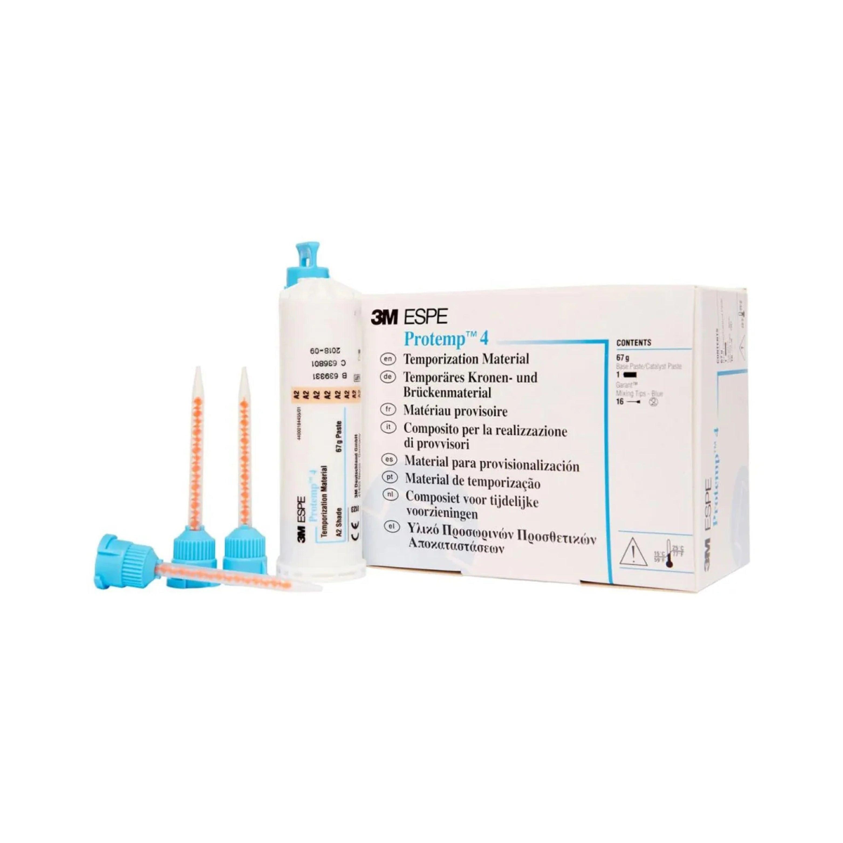 3M Protemp™ 4 Temporization Material | Bis-Acrylic Temporary Crown & Bridge Material | Garant Cartridge | Shade A2 |3M Protemp™ 4 Temporization Material | Bis-Acrylic Temporary Crown & Bridge Material | Garant Cartridge | Shade A2 |