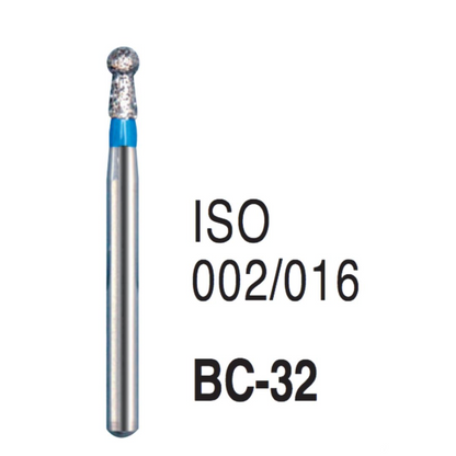MANI Diamond Burs BC-31, BC-32, BC-42 & BC-43 | Ball Collar FG Diamond Burs | Standard Grit |