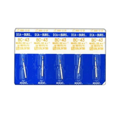 MANI Diamond Burs BC-31, BC-32, BC-42 & BC-43 | Ball Collar FG Diamond Burs | Standard Grit |