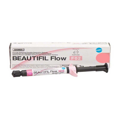 Shofu Beautifil Flow F02 | Nano-Hybrid Flowable Composite Resin | Light-Cure Dental Restorative | 2.2g Syringe