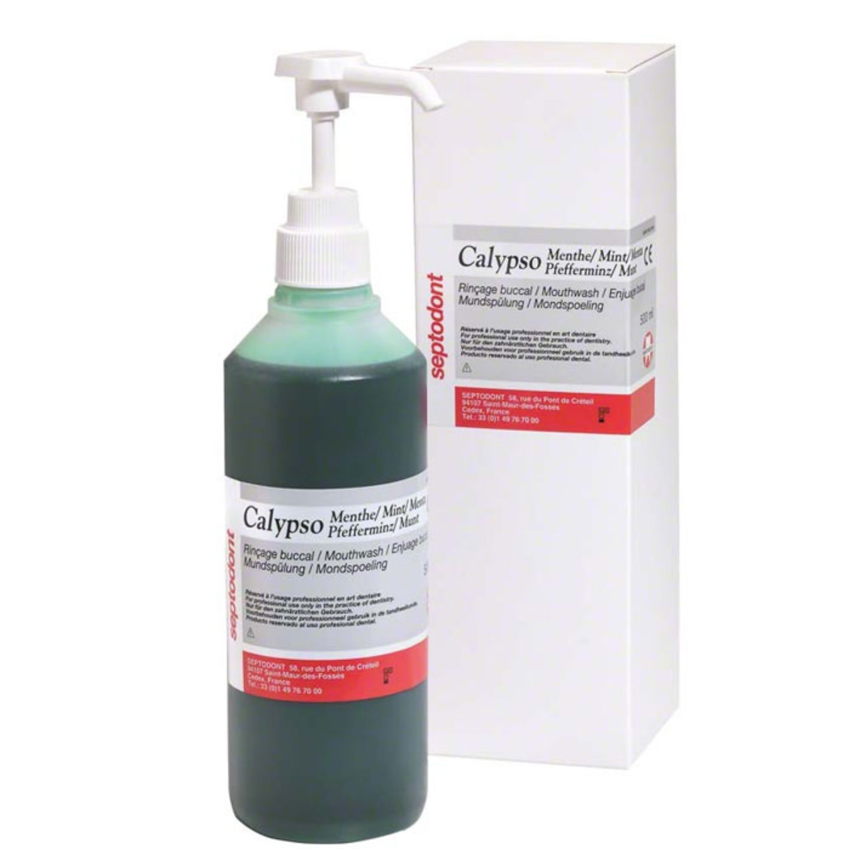 Septodont Calypso Mouthwash Liquid | Antiseptic Oral Rinse for Pre & Post Dental Procedures |