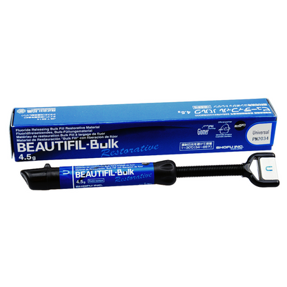 Shofu Beautifil Bulk Restorative | Giomer Bulk Fill Composite | High Strength Universal Restorative | Syringe |