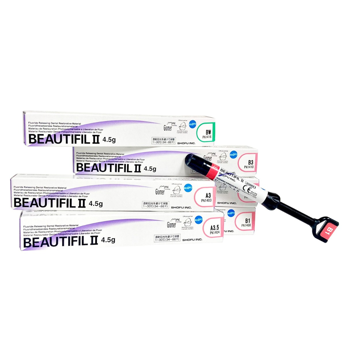Shofu Beautifil II Refills | Giomer Universal Restorative Composite | Light-Cure Nano Hybrid Composite Syringe |