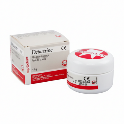Septodont Detartrine Prophy Paste | Fluoride-Free Dental Polishing Paste | 45g Tube |