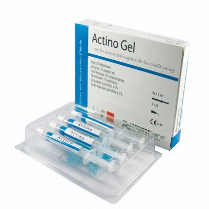 Actino Gel Etching Gel Syringe & Jumbo Pack | 37% Phosphoric Acid Dental Etchant | Blue Gel