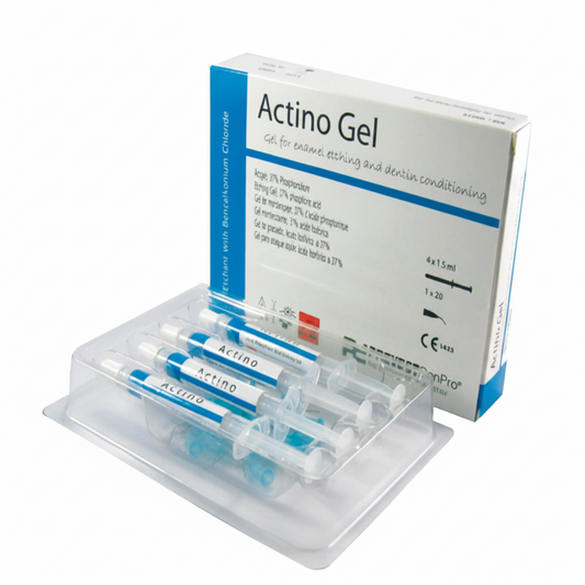 Actino Gel Etching Gel Syringe & Jumbo Pack | 37% Phosphoric Acid Dental Etchant | Blue Gel