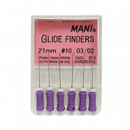 MANI Glide Finders 21mm | Stainless Steel Endodontic Hand Files |