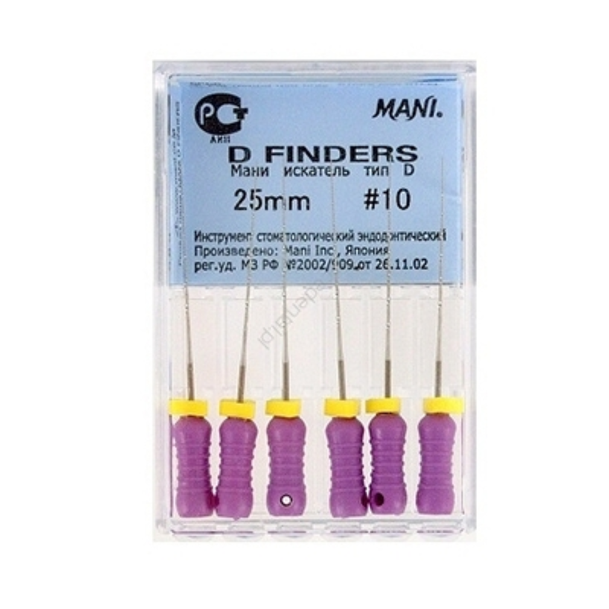 MANI D-Finders 25mm | Stainless Steel Endodontic Hand Files |