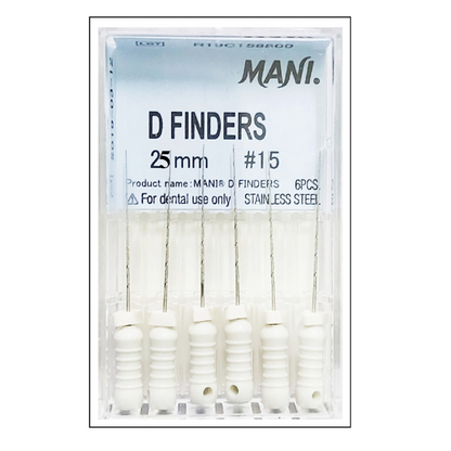 MANI D-Finders 25mm | Stainless Steel Endodontic Hand Files |