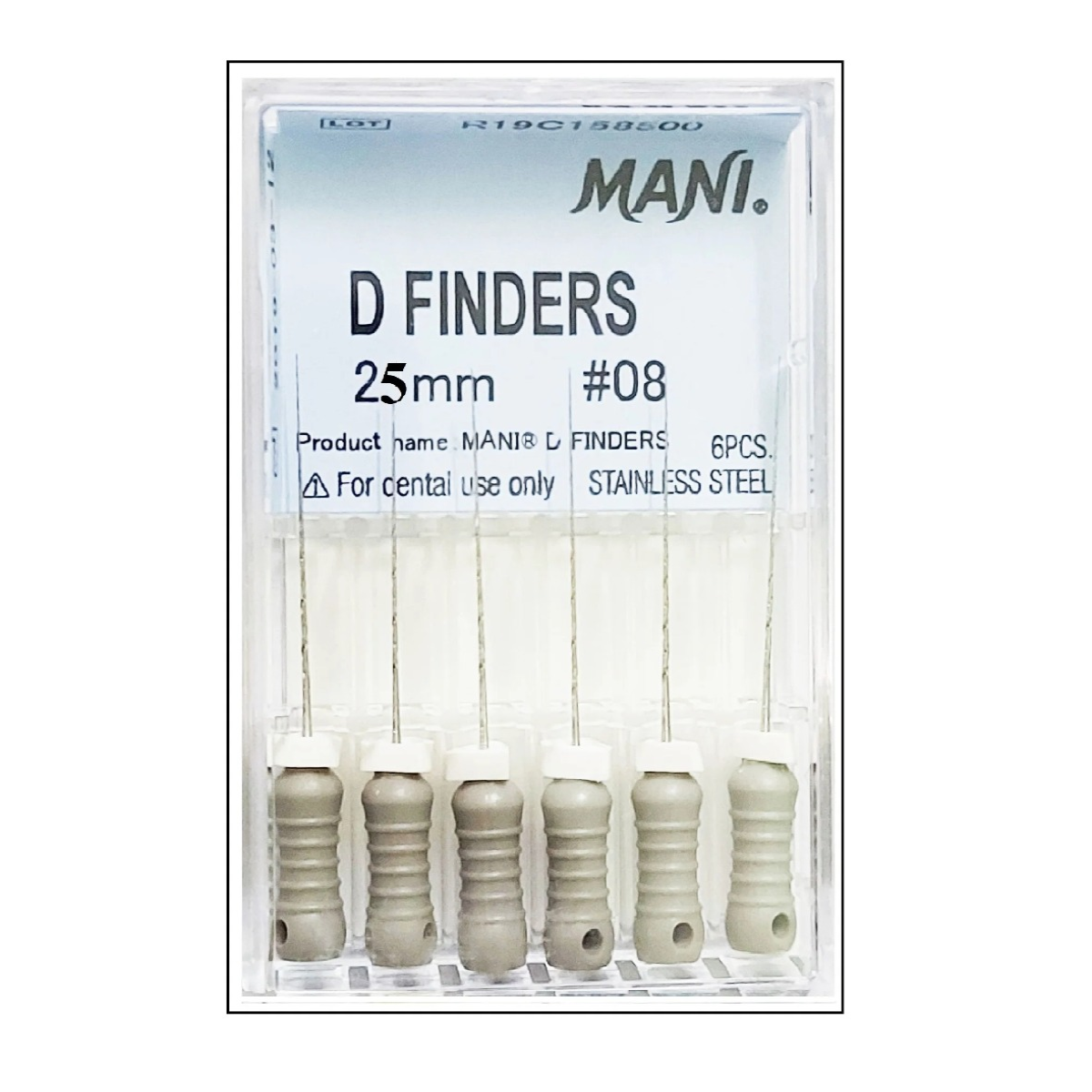 MANI D-Finders 25mm | Stainless Steel Endodontic Hand Files |