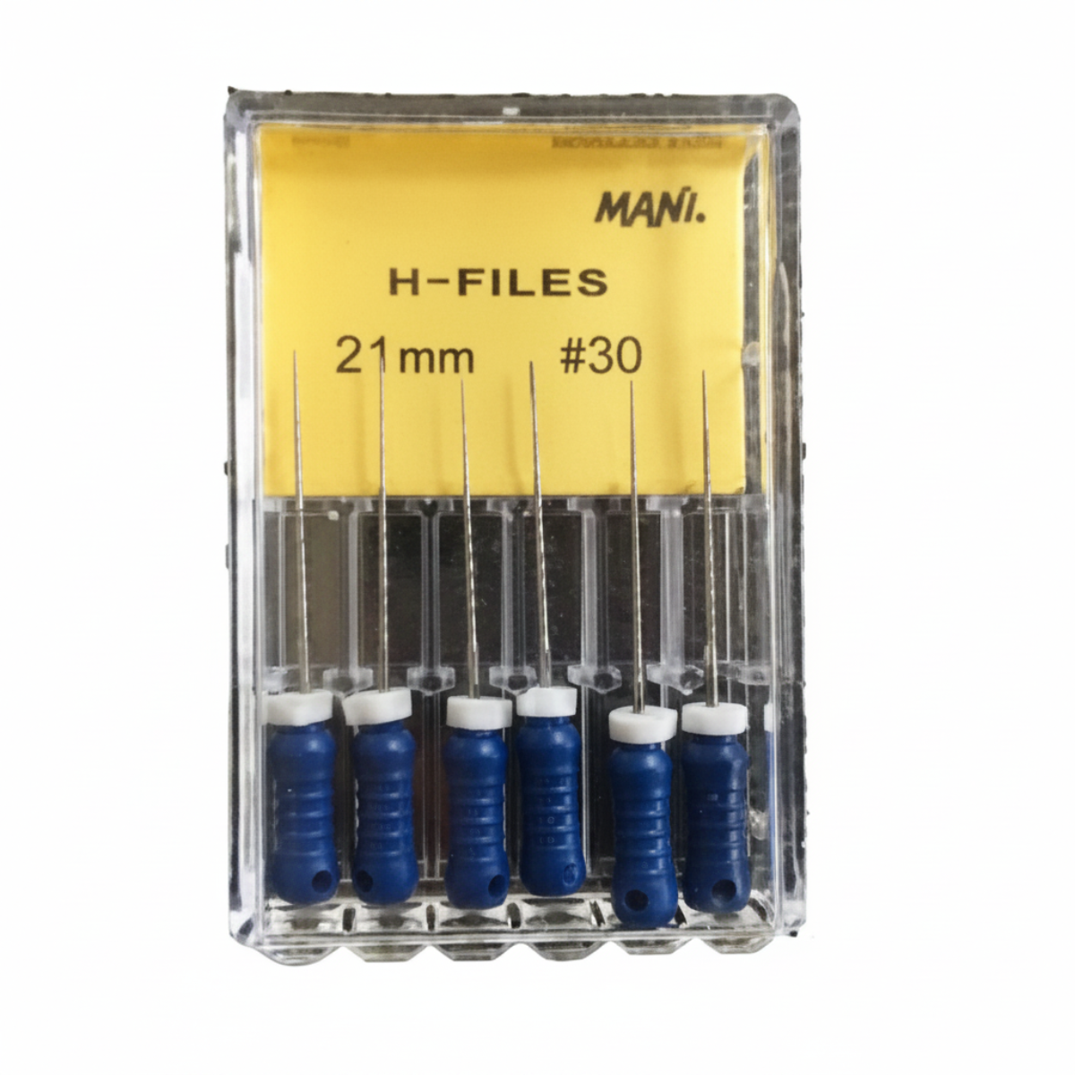 MANI H-Files 21mm | Stainless Steel Hedstrom Endodontic Hand Files | ISO Sizes |